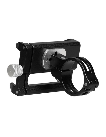 Motociklo vairo telefono laikiklis juodas