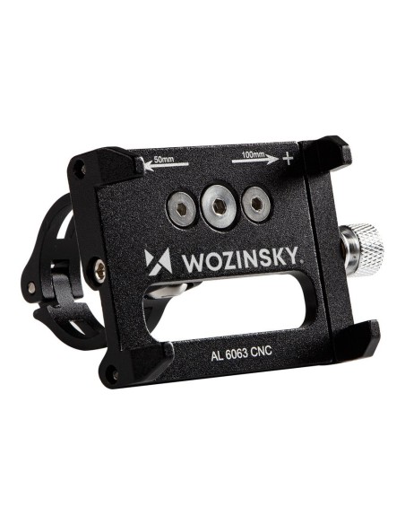 Motociklo vairo telefono laikiklis juodas