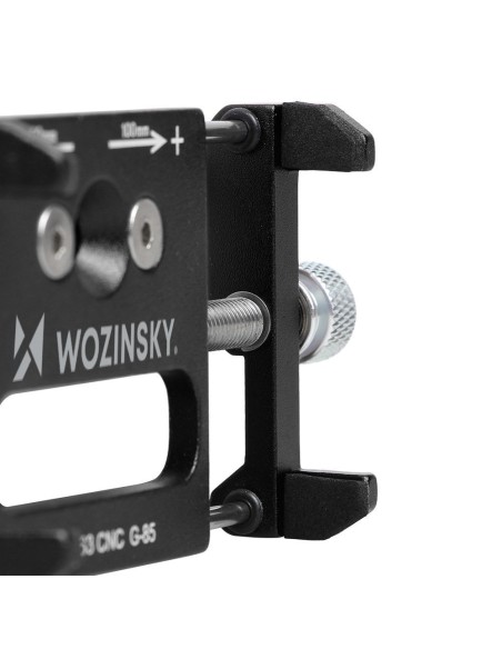 Motociklo vairo telefono laikiklis juodas