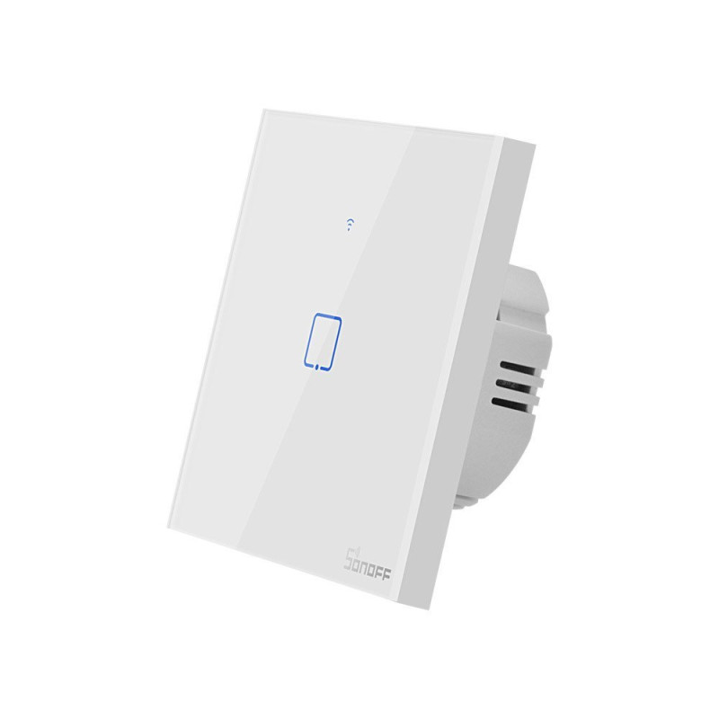 Touch Light Switch WiFi mygtuko jungiklis baltas T0EU1C-TX