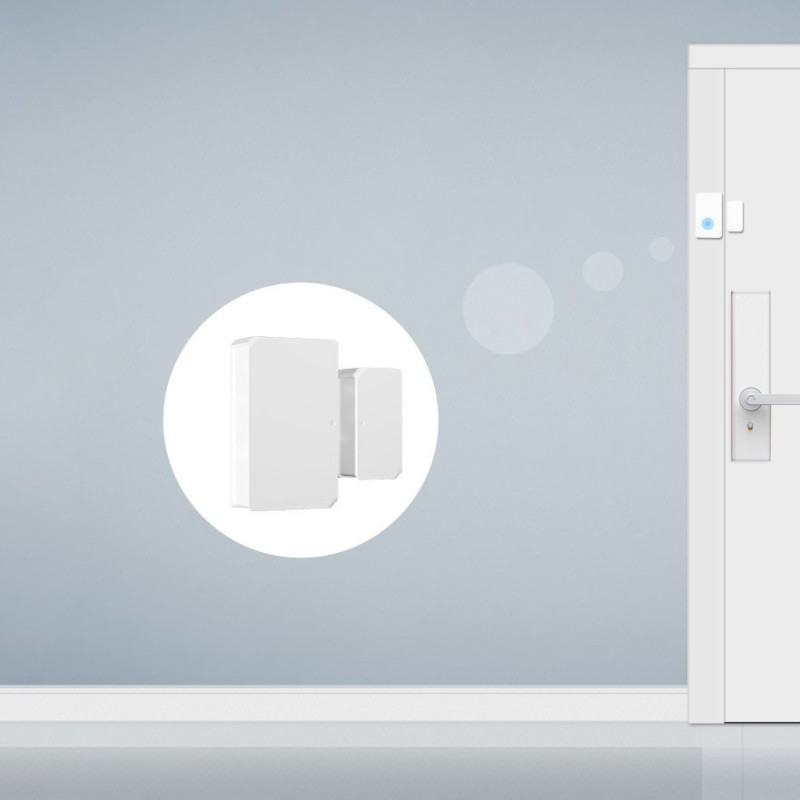 ZigBee belaidis langų durų atidarymo jutiklis baltas SNZB-04