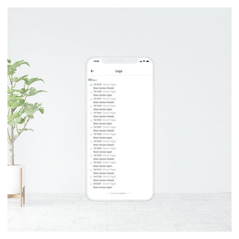 ZigBee belaidis langų durų atidarymo jutiklis baltas SNZB-04