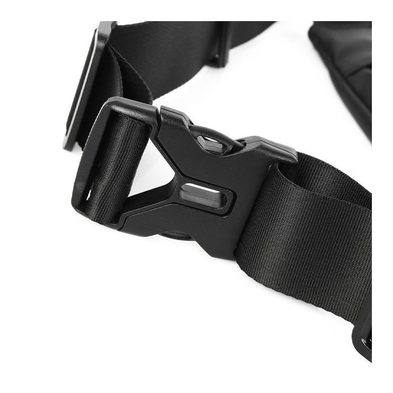 Neperšlampamas bėgimo diržo juosmens krepšys telefono dėklui, atspindintis juodos spalvos