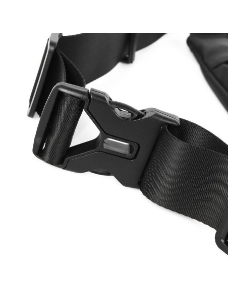 Neperšlampamas bėgimo diržo juosmens krepšys telefono dėklui, atspindintis juodos spalvos