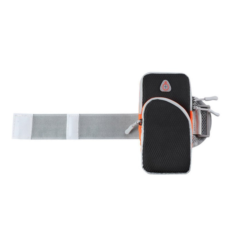 Rankovė bėgimui sportinio telefono dėklas oranžinis