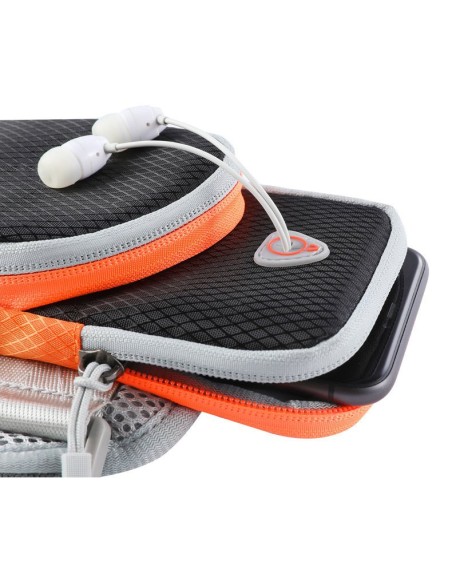 Rankovė bėgimui sportinio telefono dėklas oranžinis