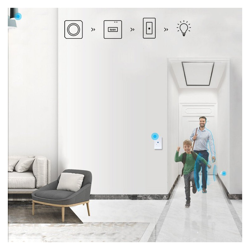 Mini PIR judesio jutiklis, skirtas ZigBee 3.0 SNZB-03