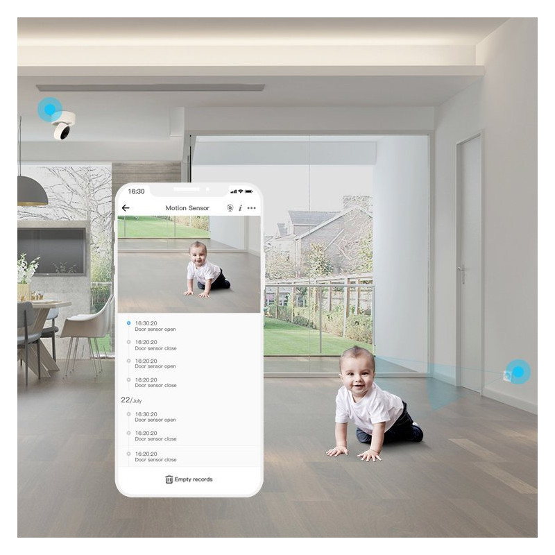 Mini PIR judesio jutiklis, skirtas ZigBee 3.0 SNZB-03