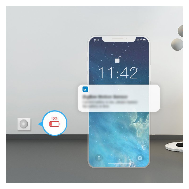 Mini PIR judesio jutiklis, skirtas ZigBee 3.0 SNZB-03