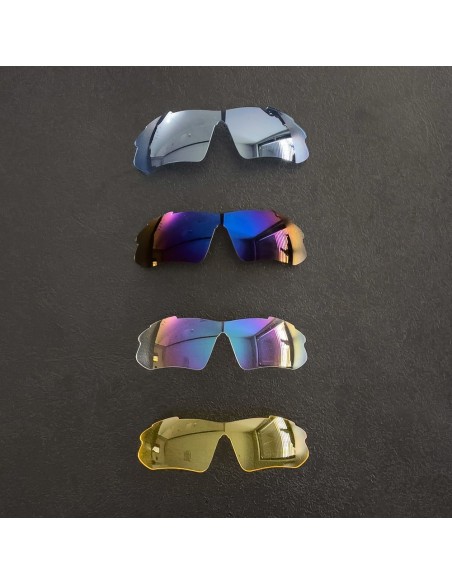 Poliarizuoti dviratininkų akiniai nuo saulės su lęšių rinkiniu + juodas receptinis dangtelis