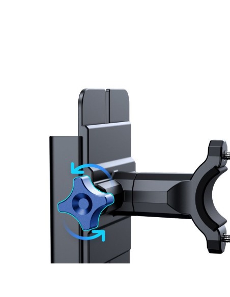 Motociklo vairo telefono laikiklis juodas Motociklo vairo telefono laikiklis juodas