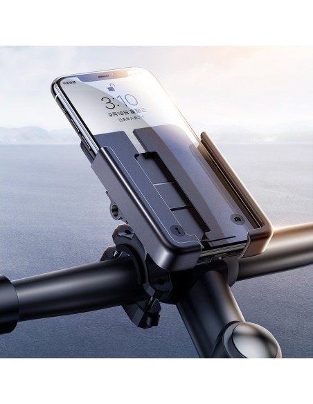 Motociklo vairo telefono laikiklis juodas Motociklo vairo telefono laikiklis juodas