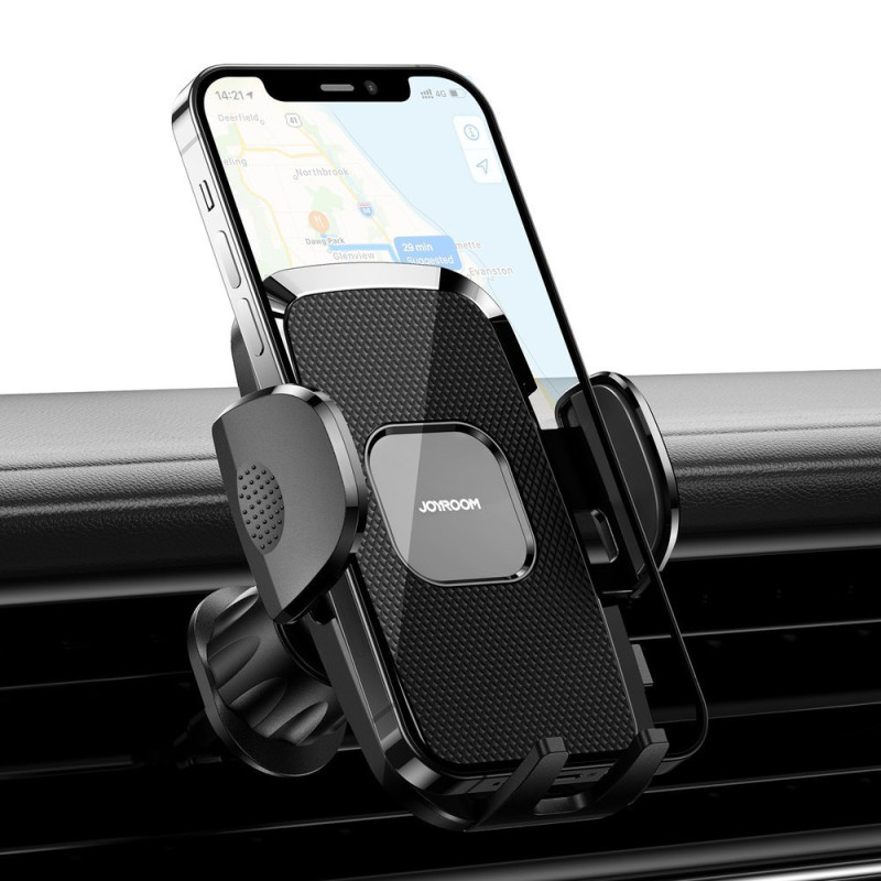 Automobilinio telefono spaustuko laikiklis orlaidei juodas