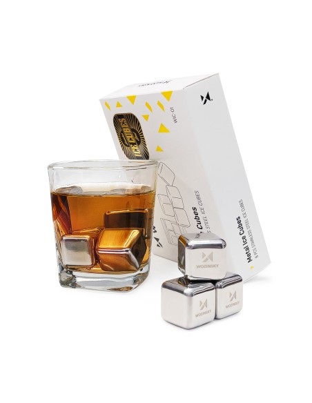 Metaliniai plieniniai ledo kubeliai gėrimų gėrimams