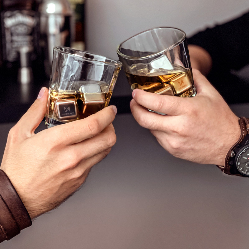 Metaliniai plieniniai ledo kubeliai gėrimų gėrimams