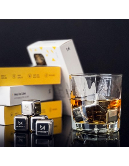 Metaliniai plieniniai ledo kubeliai gėrimų gėrimams