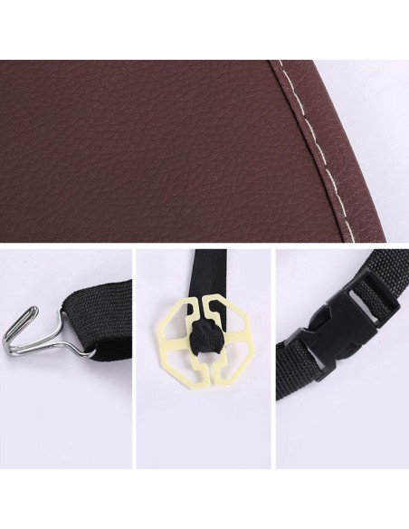 Automobilinis laikiklis fotelio sėdynei + lentyna automobilinis staliukas smėlio spalvos