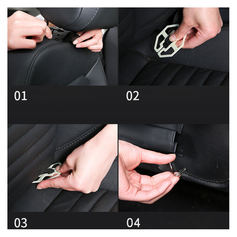 Automobilinis laikiklis sėdynės užvalkalui rudas