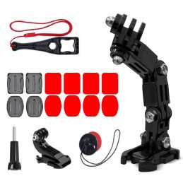 Šalmo tvirtinimo priedų rinkinys sporto kamerai GoPro DJI Insta360 SJCam Eken