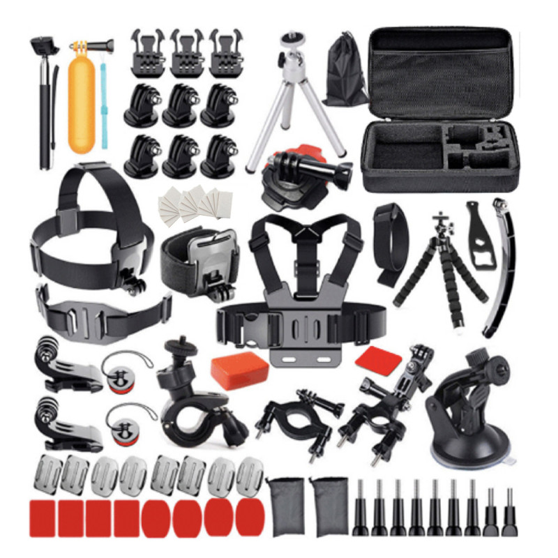 Sportinio fotoaparato „GoPro DJI Insta360 SJCam Eken 118in1“ priedų laikiklių rinkinys