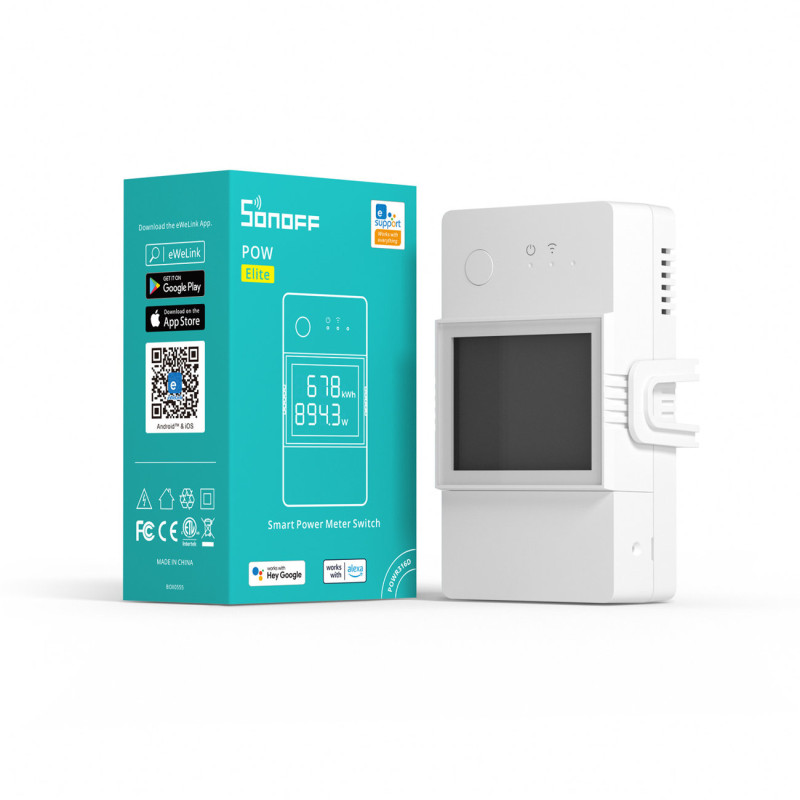 WiFi relė su energijos suvartojimo matavimo funkcija 16A balta POW Elite POWR316D