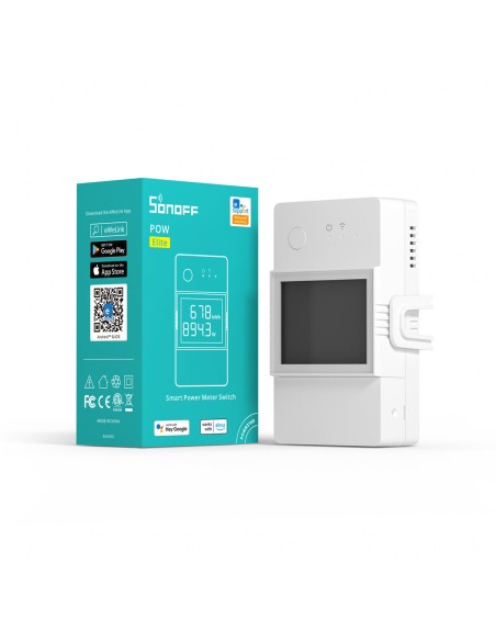 WiFi relė su energijos suvartojimo matavimo funkcija 16A balta POW Elite POWR316D WiFi relė su energijos suvartojimo matavimo funkcija 16A balta POW Elite POWR316D