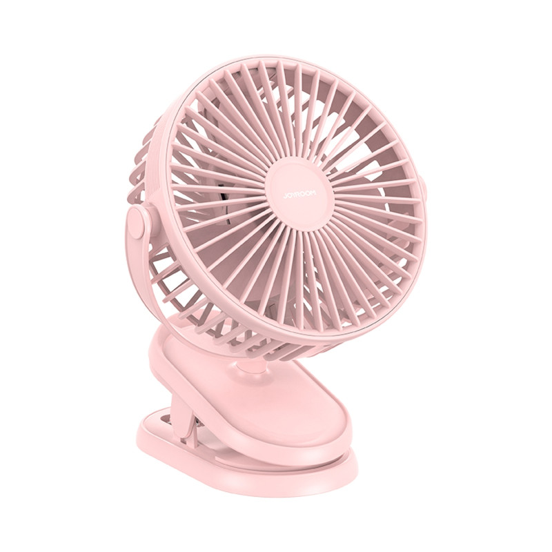 Ventiliatorius nešiojamas USB stalinis ventiliatorius CheerSummer rožinis