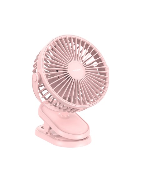 Ventiliatorius nešiojamas USB stalinis ventiliatorius CheerSummer rožinis