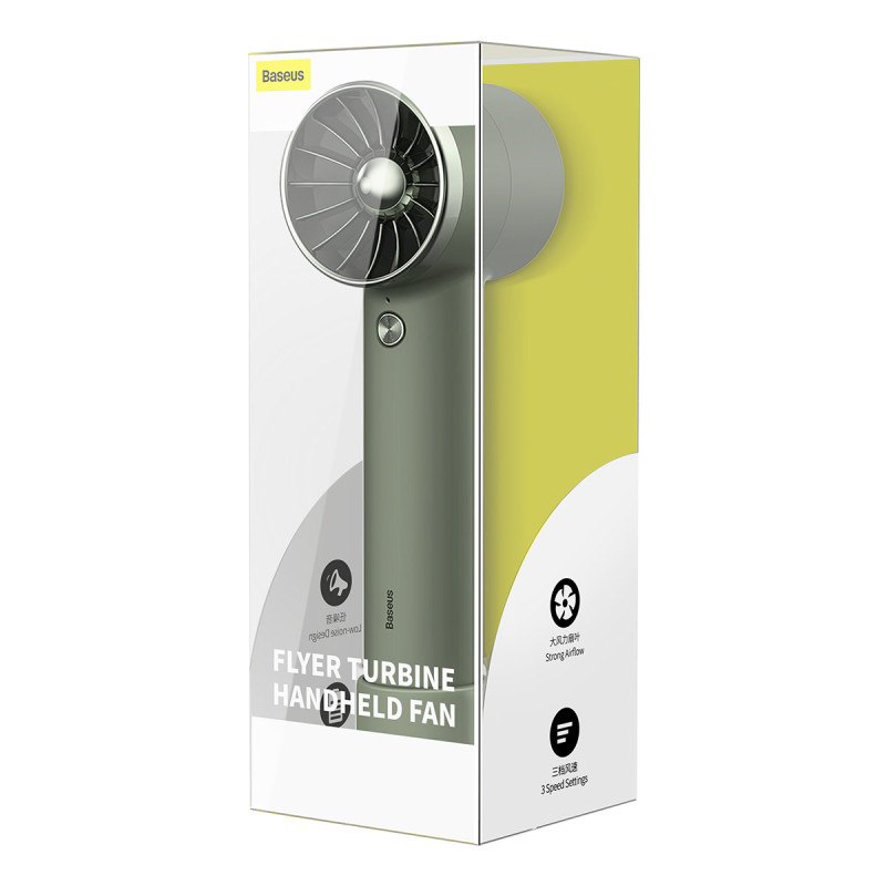 Mini ventiliatorius + maitinimo blokas 4000 mAh su įmontuotu Lightning green laidu