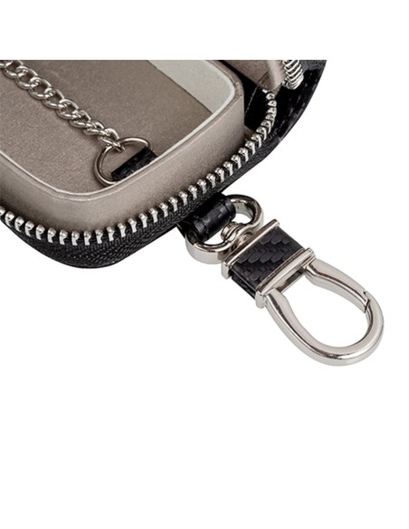 Radijo bangas blokuojantis automobilio raktų dėklas Faraday juodas