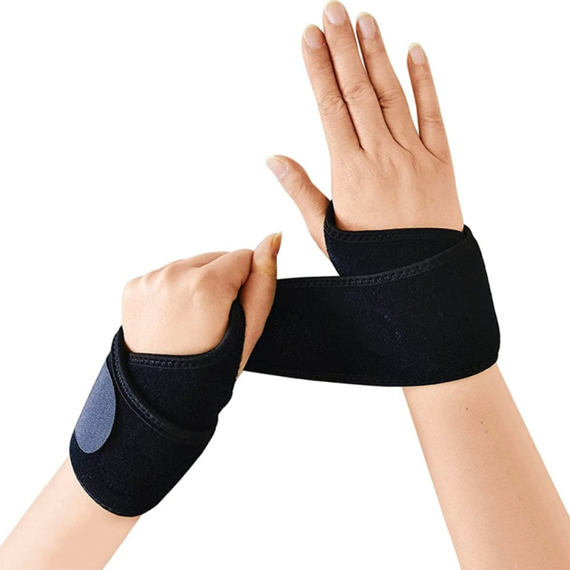 Riešo stabilizatoriai Velcro petnešėlių juosta juoda - 2 vnt Riešo stabilizatoriai Velcro petnešėlių juosta juoda - 2 vnt