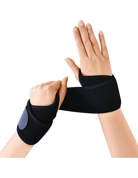 Riešo stabilizatoriai Velcro petnešėlių juosta juoda - 2 vnt