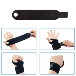 Riešo stabilizatoriai Velcro petnešėlių juosta juoda - 2 vnt