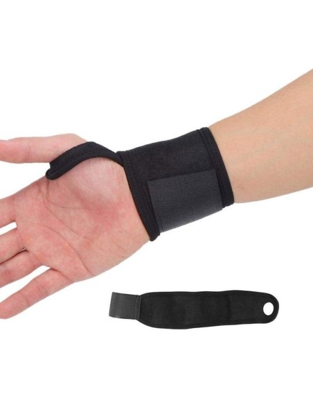 Riešo stabilizatoriai Velcro petnešėlių juosta juoda - 2 vnt