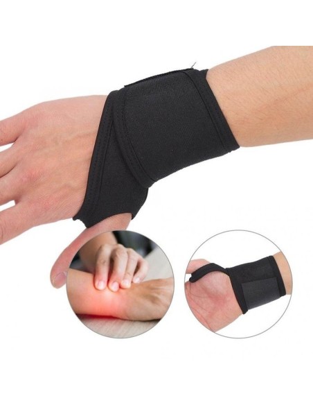 Riešo stabilizatoriai Velcro petnešėlių juosta juoda - 2 vnt