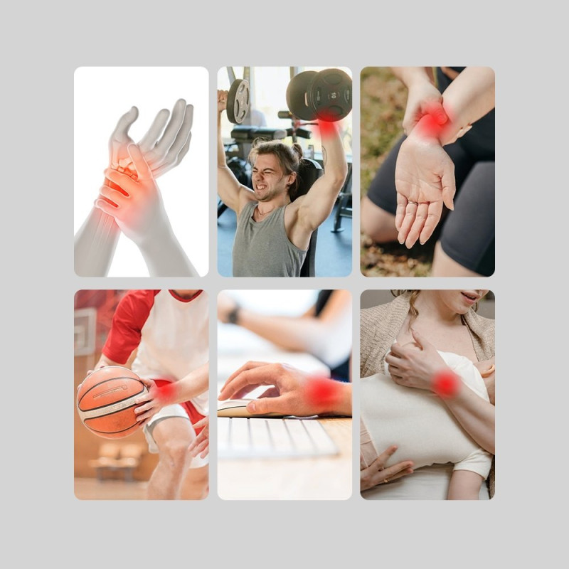 Riešo stabilizatoriai Velcro petnešėlių juosta juoda - 2 vnt