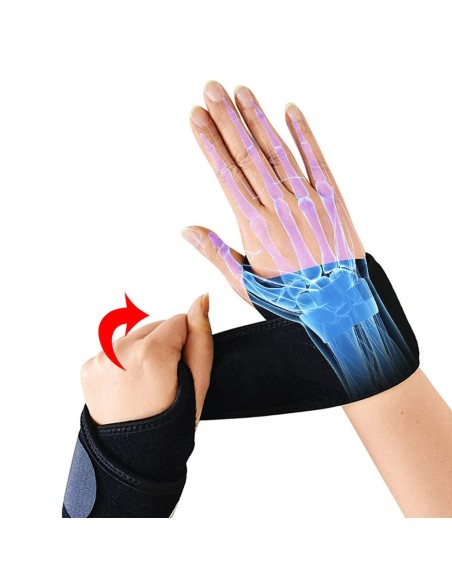 Riešo stabilizatoriai Velcro petnešėlių juosta juoda - 2 vnt