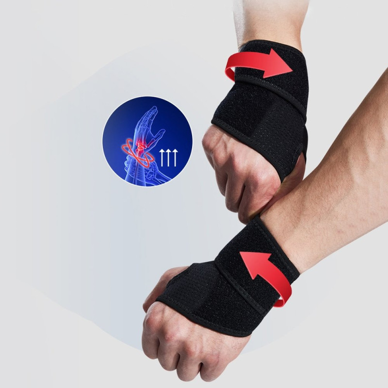 Riešo stabilizatoriai Velcro petnešėlių juosta juoda - 2 vnt