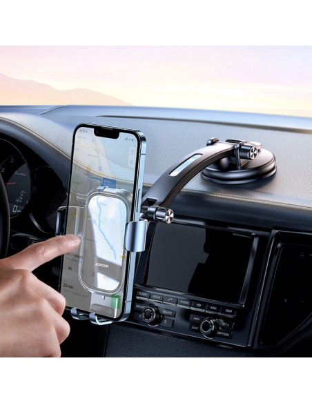 Gravitacinis automobilinis telefono laikiklis išmaniajam telefonui ant prietaisų skydelio pilkos spalvos Gravitacinis automobilinis telefono laikiklis išmaniajam telefonui ant prietaisų skydelio pilkos spalvos