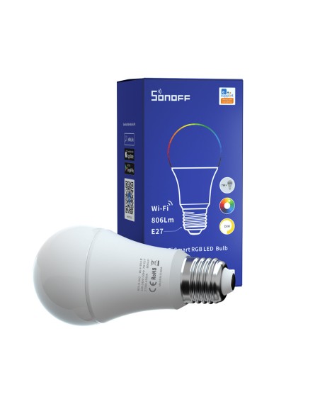 Išmanioji išmanioji LED lemputė (E27) WiFi 806Lm 9W RGB Sonoff B05-BL-A60 Išmanioji išmanioji LED lemputė (E27) WiFi 806Lm 9W RGB Sonoff B05-BL-A60