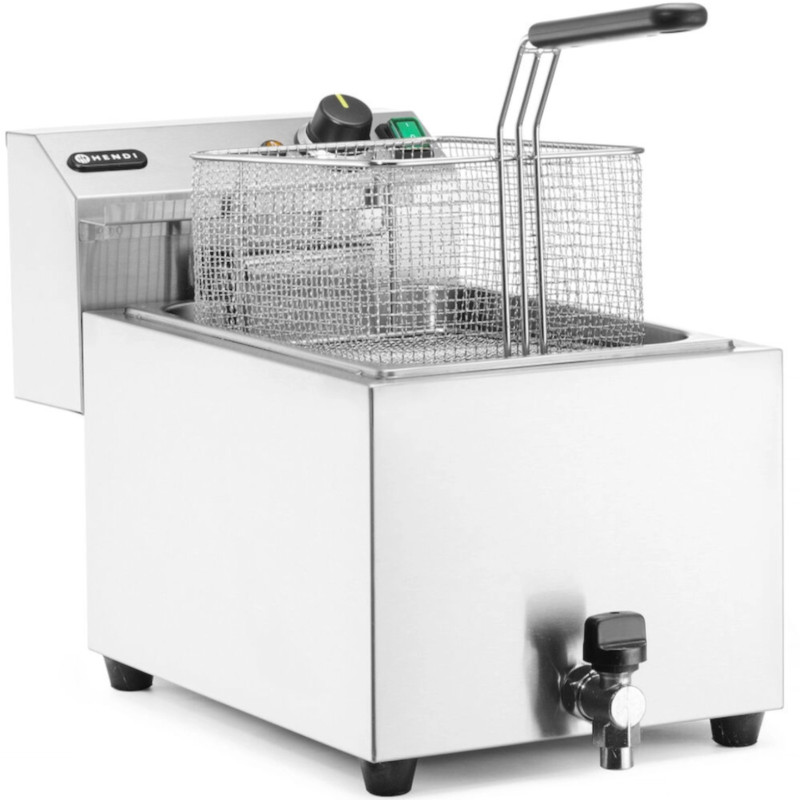 Elektrinė gruzdintuvė su išleidimo čiaupu 400 V 66000 W 10 l - Hendi 209424