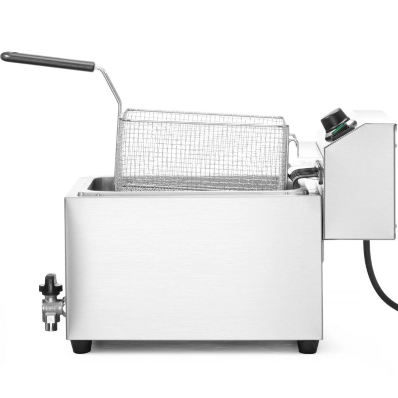 Elektrinė gruzdintuvė su išleidimo čiaupu 400 V 66000 W 10 l - Hendi 209424