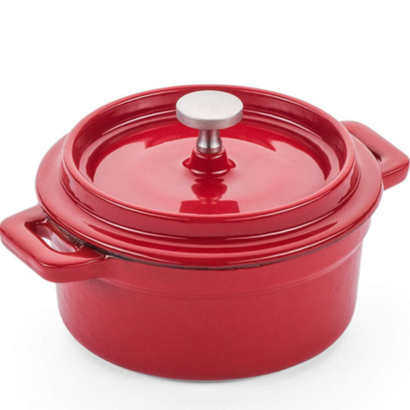 Emaliuotas ketaus puodas 0,2l raudonas - Hendi 626856 Emaliuotas ketaus puodas 0,2l raudonas - Hendi 626856