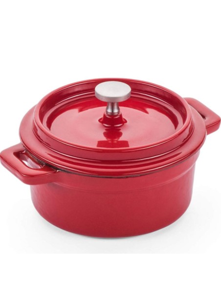 Emaliuotas ketaus puodas 0,2l raudonas - Hendi 626856 Emaliuotas ketaus puodas 0,2l raudonas - Hendi 626856