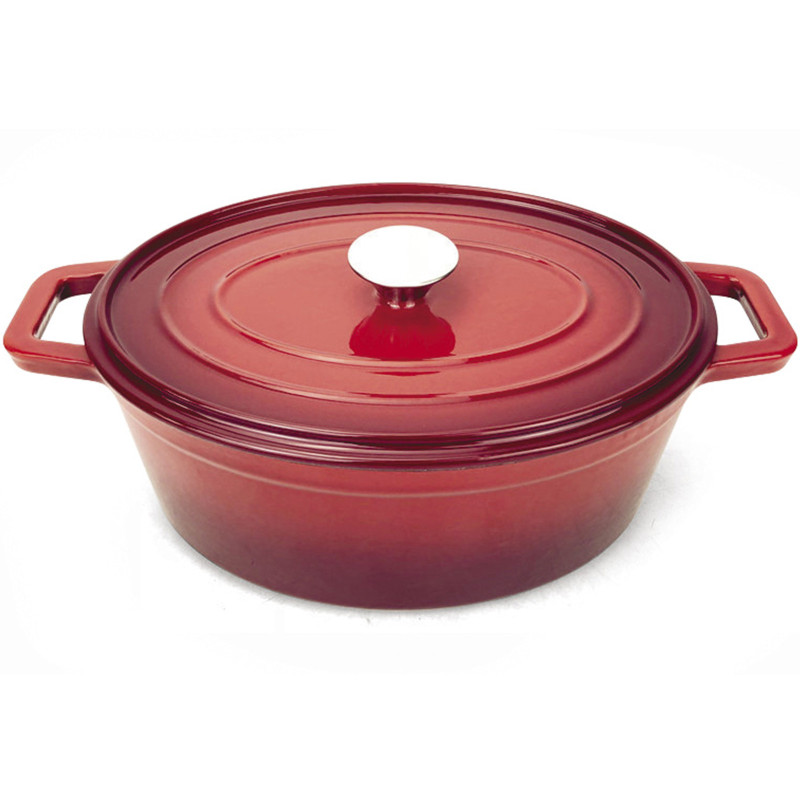 Emaliuotas ketaus puodas 3,4l raudonas - Hendi 626832 Emaliuotas ketaus puodas 3,4l raudonas - Hendi 626832