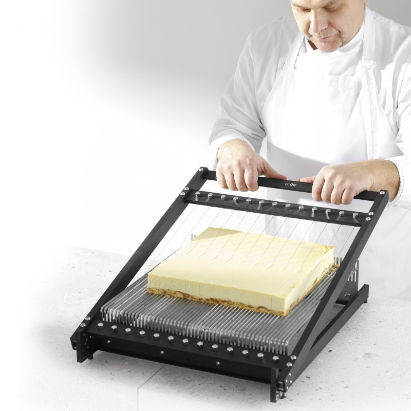 Konditerinė gitara rankinė torto pjaustyklė 3 rėmeliai - Hendi 195789