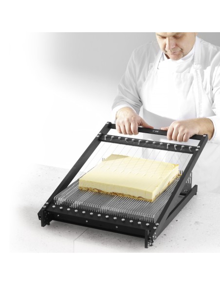 Konditerinė gitara rankinė torto pjaustyklė 3 rėmeliai - Hendi 195789