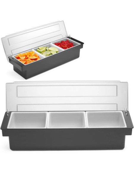 Barmeno taros organizatorius gėrimų kokteiliams - 3 įdėklai