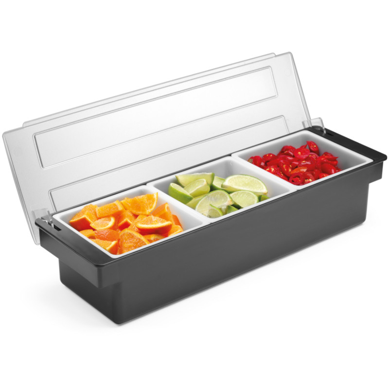 Barmeno taros organizatorius gėrimų kokteiliams - 3 įdėklai