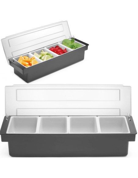 Barmeno taros organizatorius gėrimų kokteiliams - 4 įdėklai